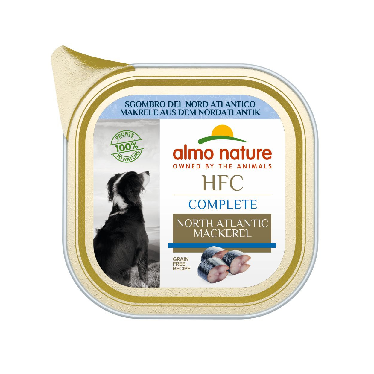 Almo Nature HFC Complete Noordatlantische makreel nat hondenvoer (85 gram)