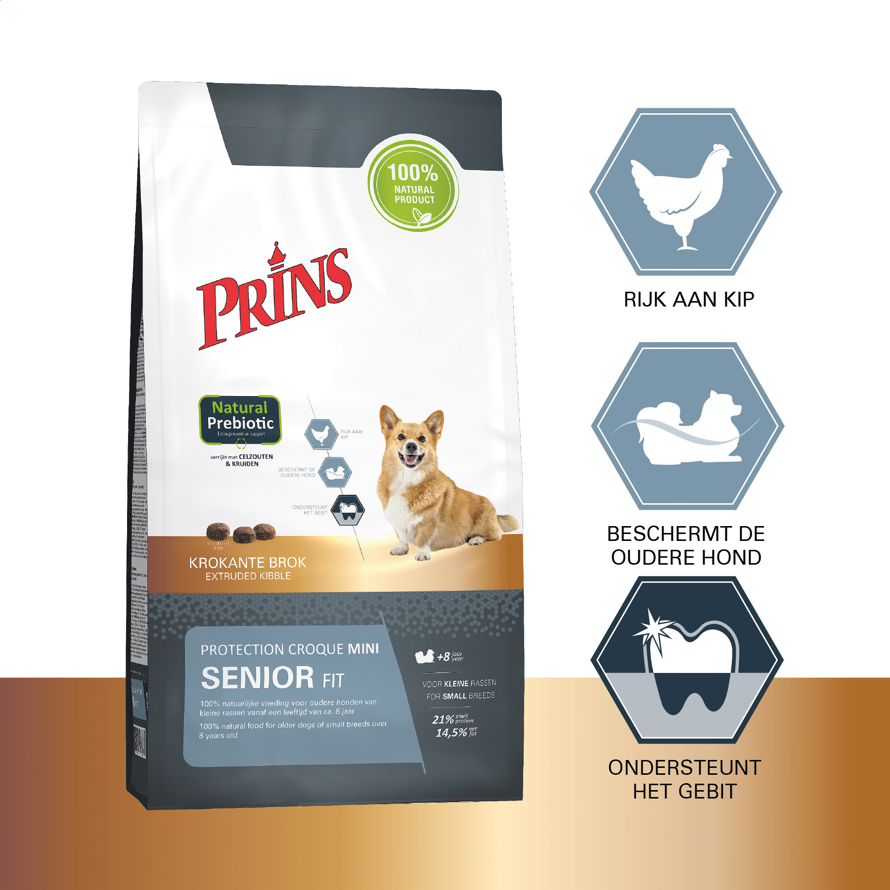 Prins Protection Croque Mini Senior Fit hondenvoer