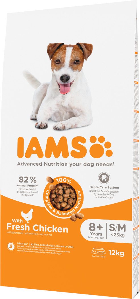 Iams for Vitality Senior Small & Medium Kip hondenvoer