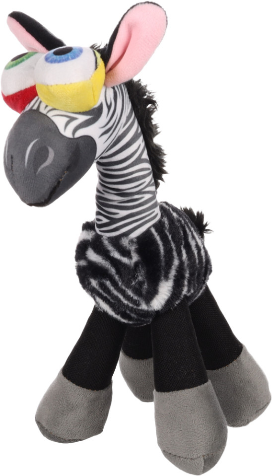 Pluche zebra hondenspeelgoed