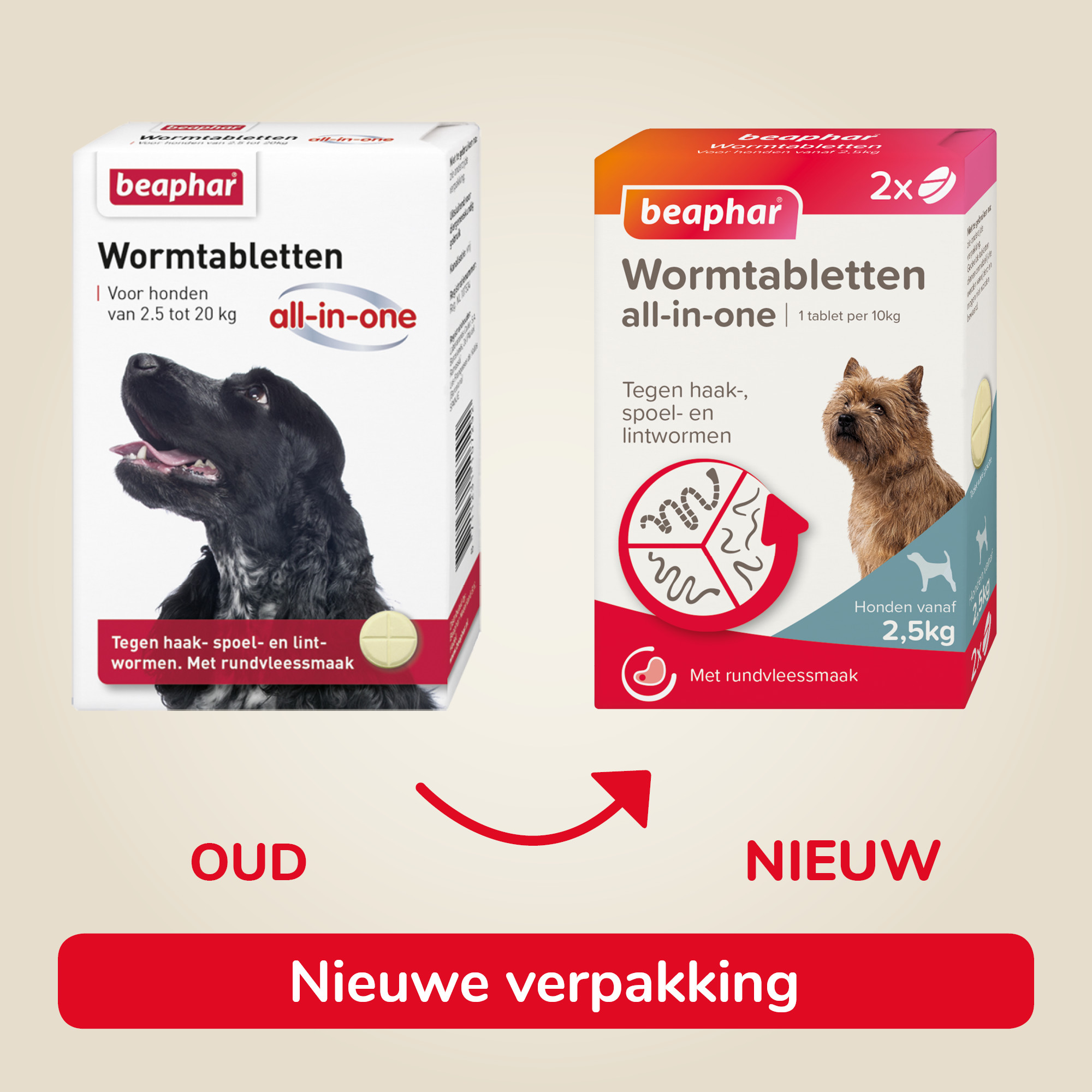 Beaphar Wormmiddel all-in-one (2,5 - 20 kg) hond