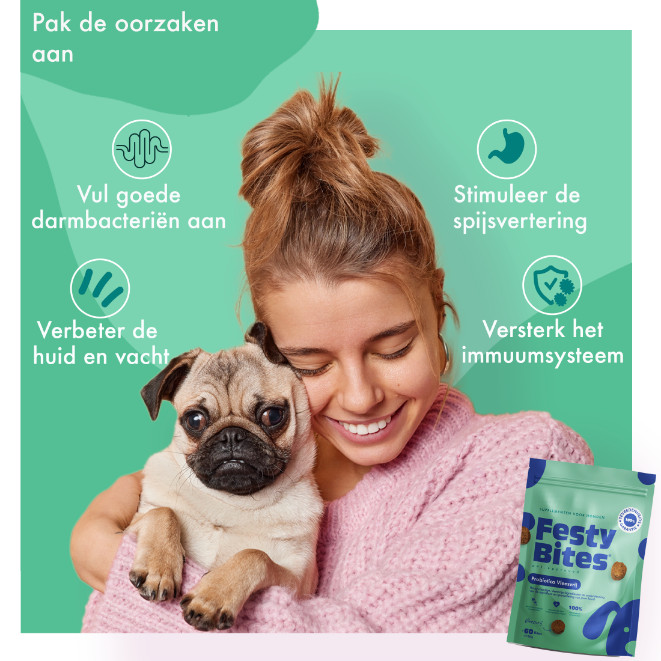 FestyBites Probiotica Vleesvrij supplement hond