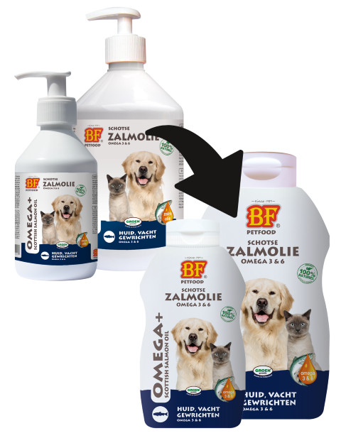 BF Petfood Zalmolie voor hond en kat