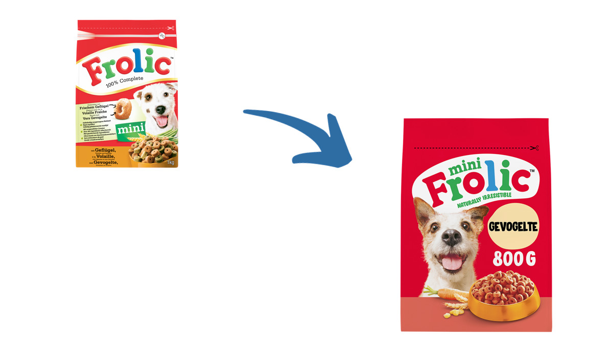 Frolic Mini met gevogelte hondenvoer