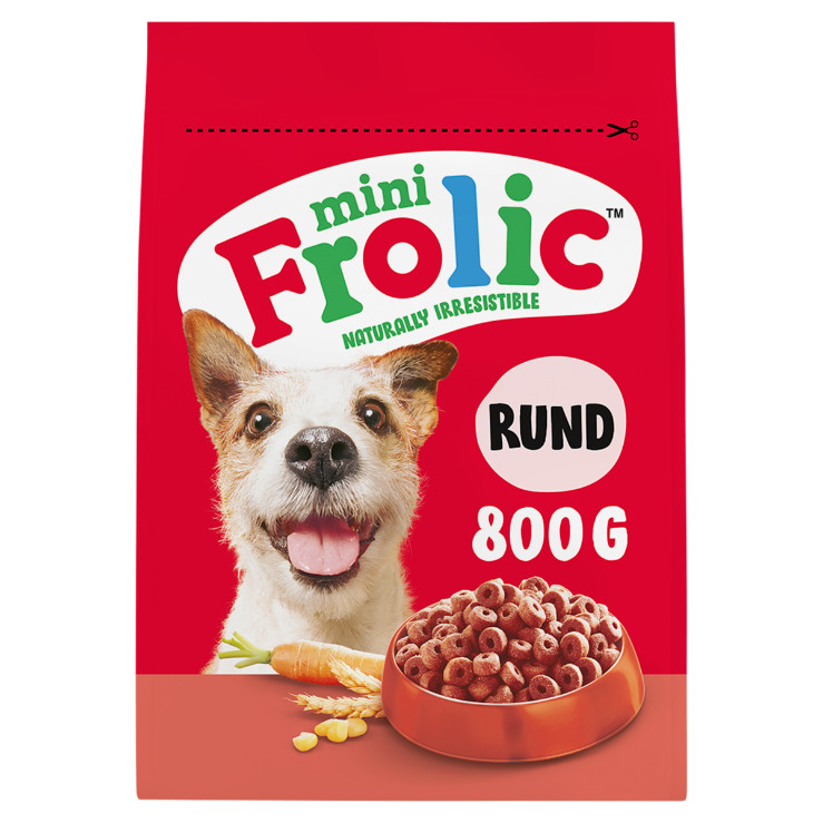 Frolic Mini met rund hondenvoer