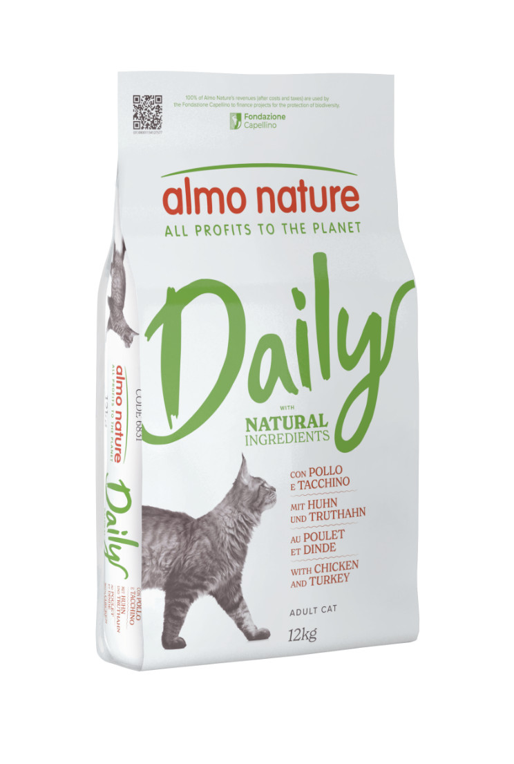 Almo Nature Daily met kip en kalkoen kattenvoer