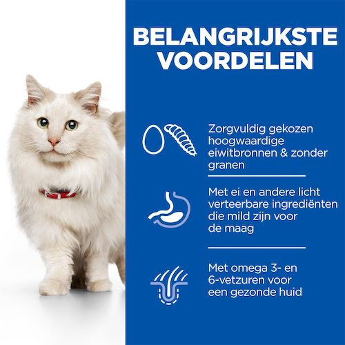 Hill's Adult Hypoallergenic met ei en insectproteine kattenvoer