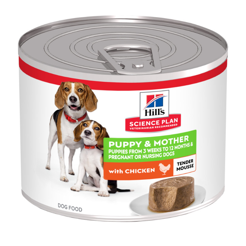 Hill's Puppy & Mother tender mousse met kip natvoer hond