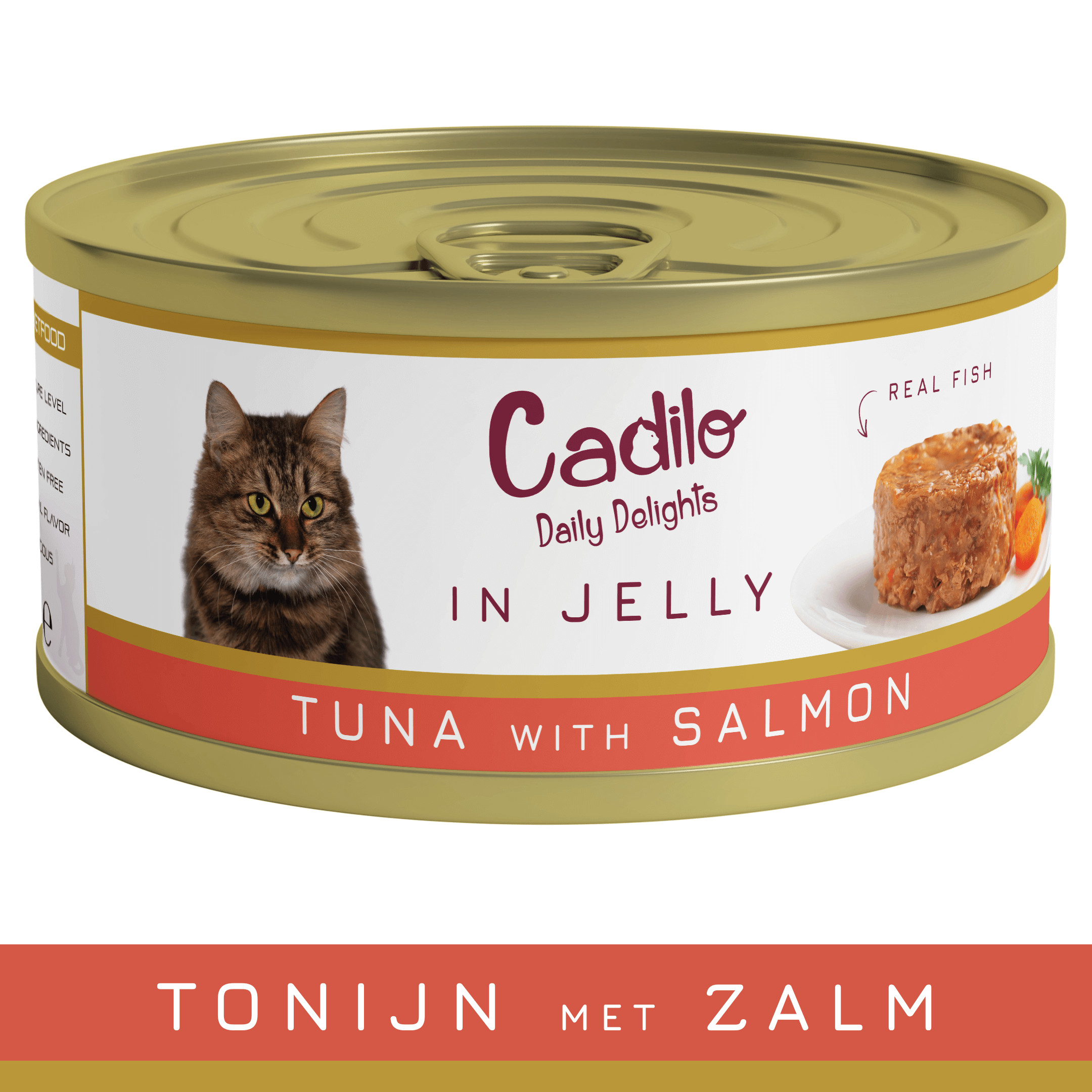 Cadilo tonijn met zalm in gelei natvoer kat (70 g)