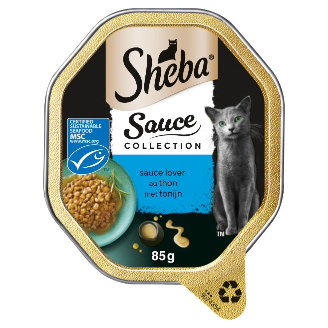 Sheba Sauce Lover met tonijn natvoer kat (kuipjes 85 g)