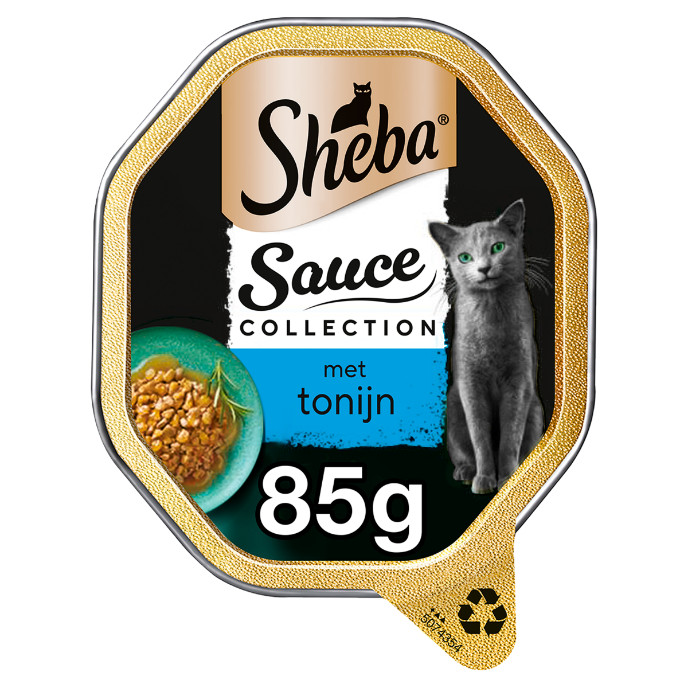 Sheba Sauce Lover met tonijn natvoer kat (kuipjes 85 g)