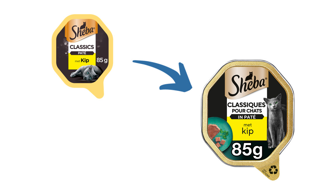 Sheba Classics paté met kip natvoer kat (kuipjes 85 g)