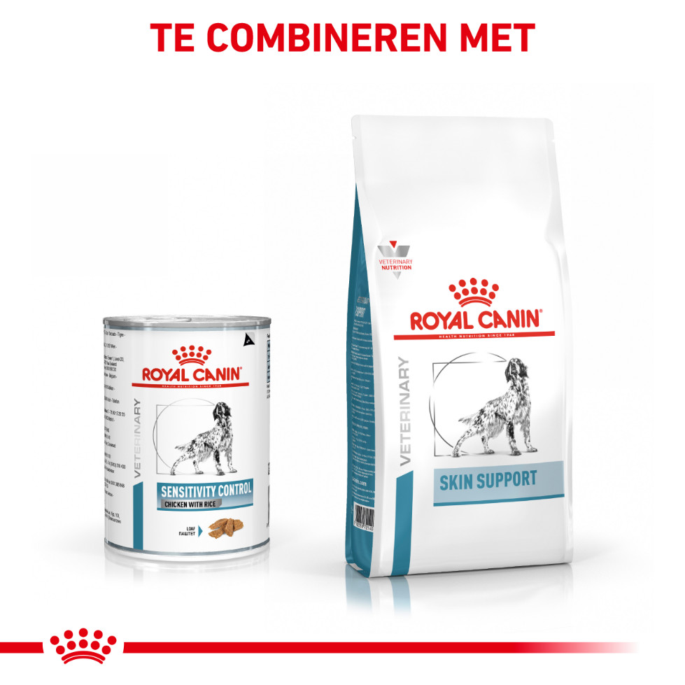 Royal Canin Veterinary Sensitivity Control kip met rijst natvoer hond