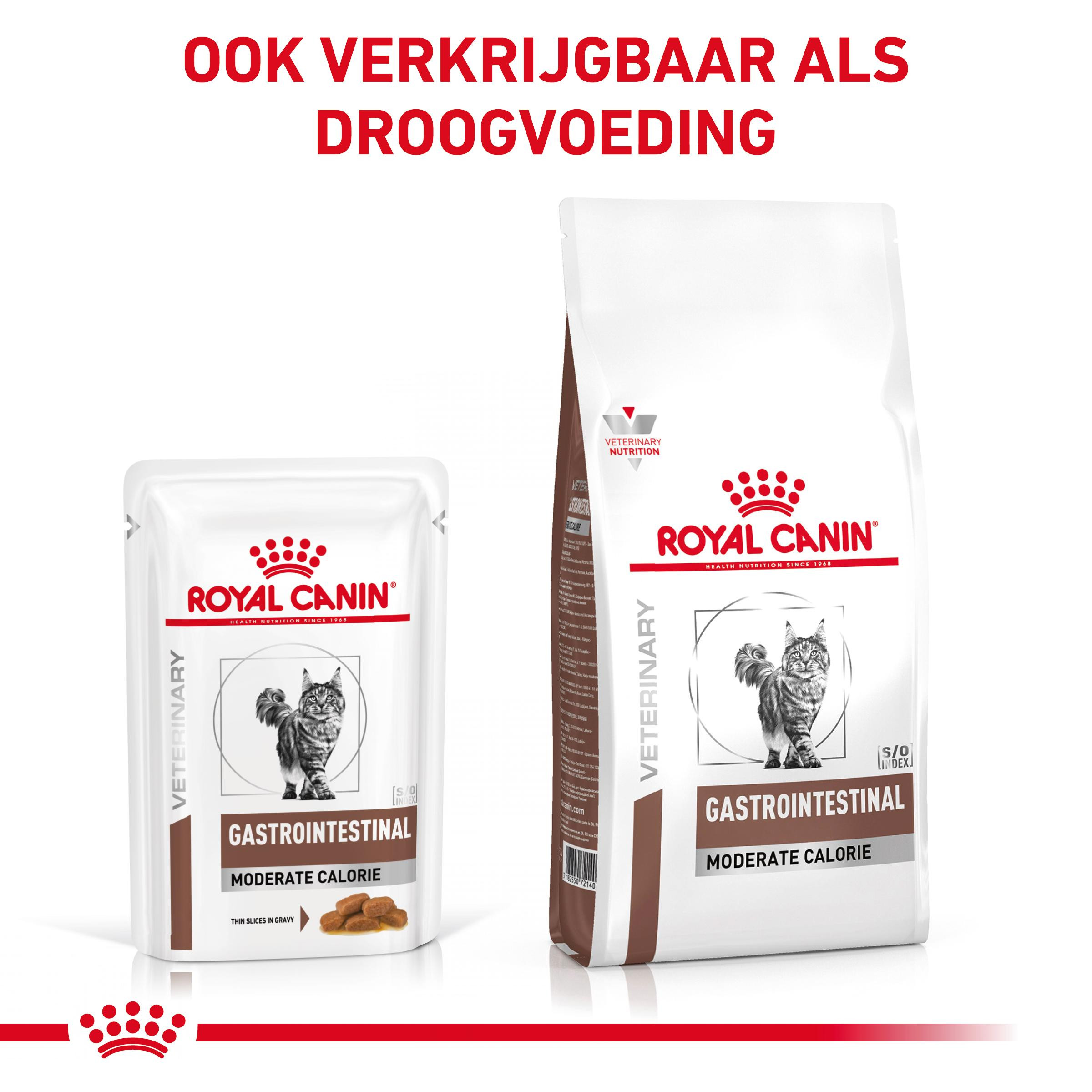 Royal Canin Veterinary Gastro Moderate Calorie zakjes kattenvoer 85 gram