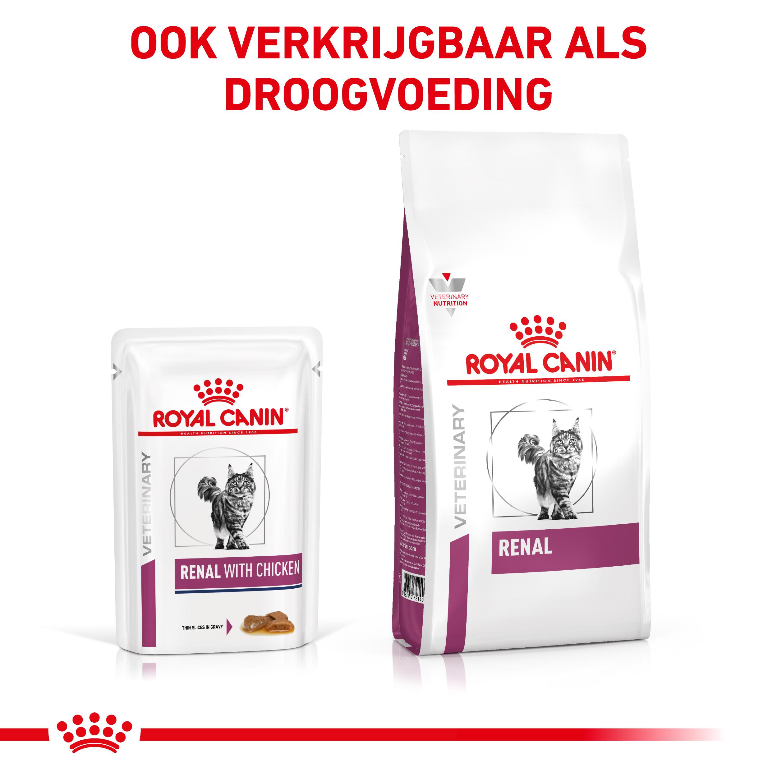 Royal Canin Veterinary Renal met kip natvoer kat