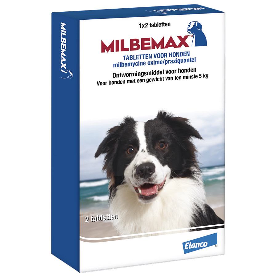 Milbemax ontwormingstabletten hond vanaf 5 kg